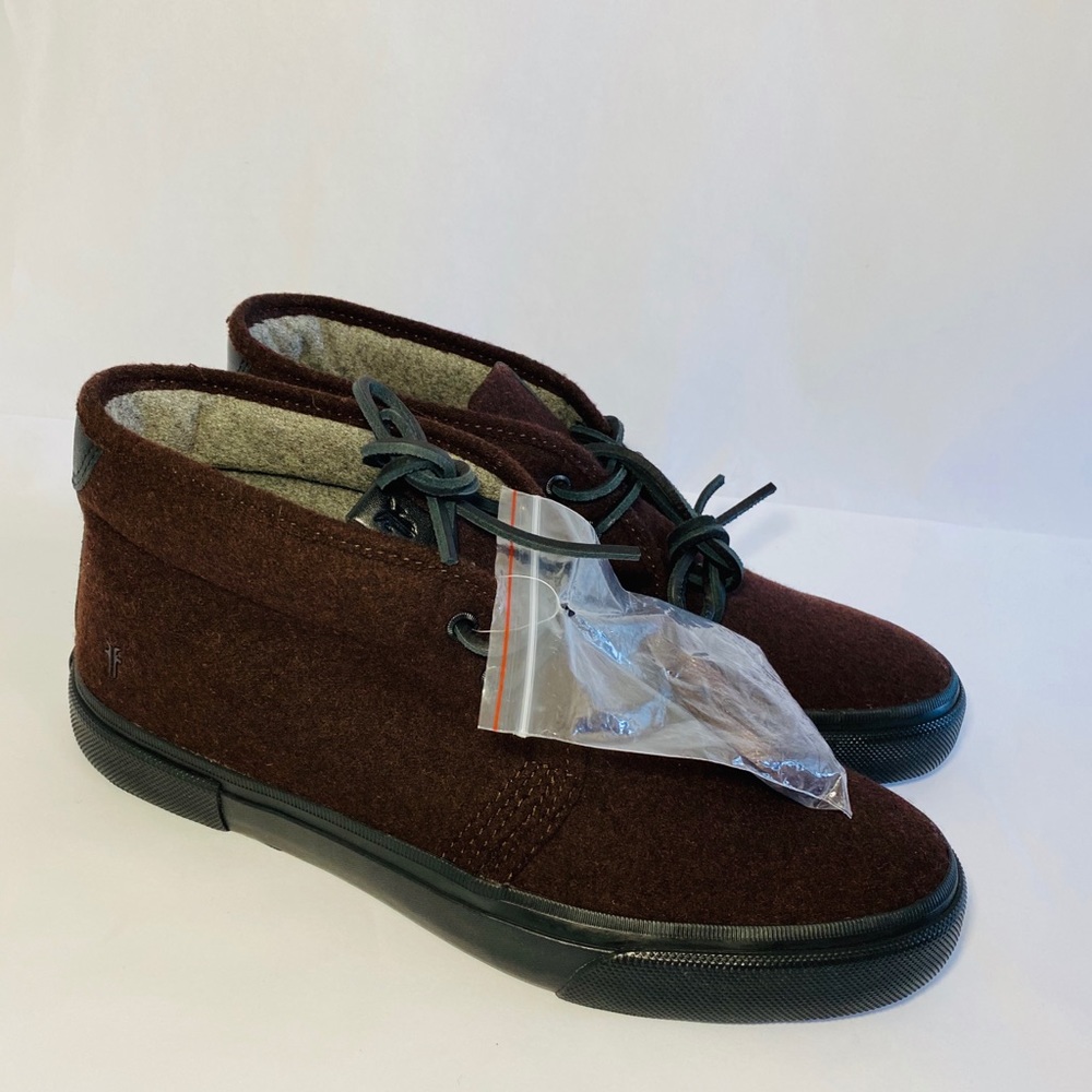 BRAND NEW FRYE men Ludlow high sneaker shoes wool - Picture 5 of 8